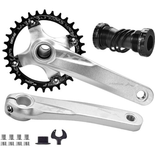 IXF Mountain Bike CNC Aluminum Alloy 104BCD 170MM Crank Mtb Bicycle Crank Modified Single Disc 32T 34T 36T 38T Chainwheel