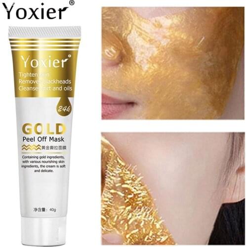 Collagen Gold Peeling Face Mask Peeling Remove Blackheads Acne Treatment Unisex Deep Cleansing Anti-Oxidation Anti-Aging Mask