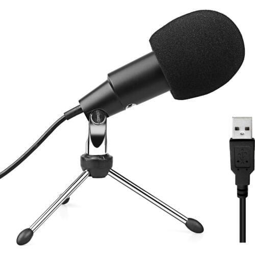 FIFINE USB Condenser Microphone for Computer Macbook High Sensitivity for Instrument Game Video Recording