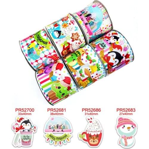 Cartoon characters printed grosgrain ribbon 43409