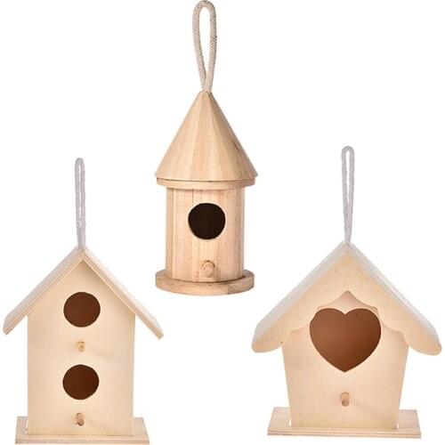 2021 HOT! DIY Bird House Outdoor Hanging Bird Nest Home Decoration Gardening Decoration