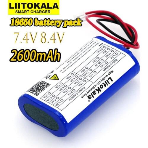 LiitoKala 7.2 V / 7.4 V / 8.4 V 18650 lithium battery 2600 mA Rechargeable battery pack megaphone speaker protection board