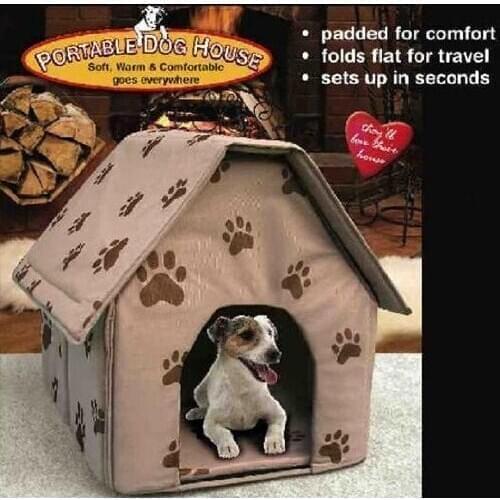 Pet small footprints kennel Footprints pet house Foldable pet mattress Pet supplies