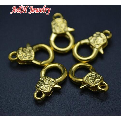 9x14mm Large Size Lobster Clasp Gold Color For Fashion Women Jewelry Making Materials 20pc/lot