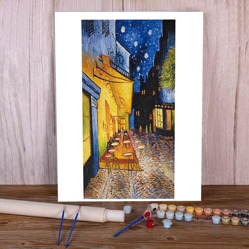 Landscape Van Gogh Painting By Numbers Kit Oil Paints 40*50 Boards By Numbers Home Decor For Kids For Wholesale