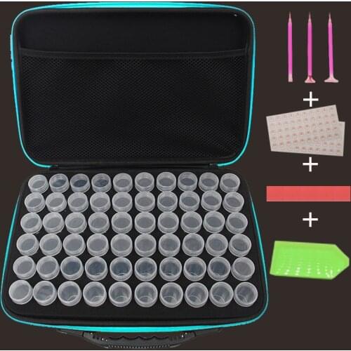 New Diamond Painting Accessories Carry Case Container Storage Box 30/60 Bottles diamant painting Hand Bag Tools