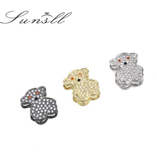 SUNSLL new 3 color copper white cubic zirconia unique cute small bracelet / necklace accessories jewelry gifts without chain