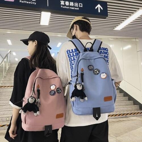 Women Men Backpack Female Harajuku School Laptop Bag College Lady High Capacity Casual Boys Backpack Fashion Book Bag Student