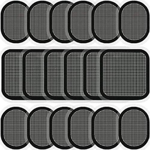 6 square &12 oval patch Replacement Gel Sheet Pads For Abdominal Abs Toner Core Abs Workout Toning Belt 6 Sets Fitness Gym Sport