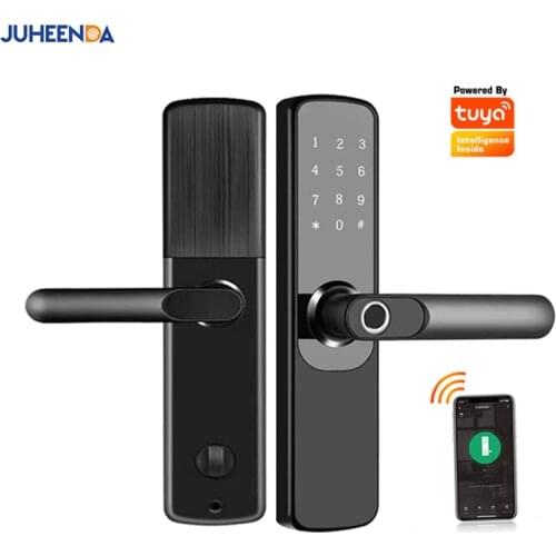 TTlock App Tuya WiFi Smart Fingerprint Door Lock Apartment Fechadura Digital Keypad Code Keyless Electronic Door Lock For Home