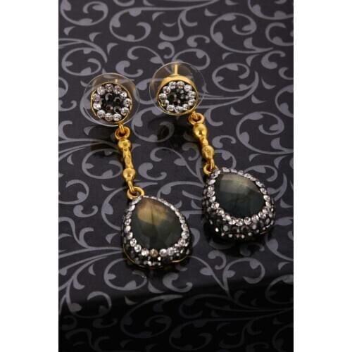 DR Stone Natural Stone Women Labradorite Earrings 20 AR86 123162783