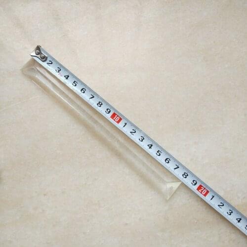 10pcs/lot 22*180MM machine grinding clear triangle crystal bar prism chandelier crystal single holes Home Curtain Accessories