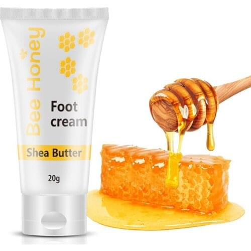 20g Honey Foot Cream Exfoliating Foot Mask Useful Shea Butter Moisturizing Hydrating Soft Skin Hand Cream Paraffin Wax Foot Care