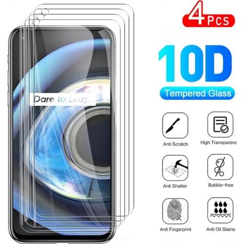 4Pcs Full Cover Protective Glass For OPPO Realme Q3 5G Tempered Glass For Realmy Realmi RealmeQ3 Q 3 6.5" Screen Protector Film