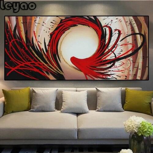 Art abstract oil painting color abstract diamond painting cross stitch diamond embroidery home living room wall decor painting