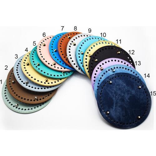3PCS Bags Accessories Leather Bag Round Bottom DIY Replacement Bottoms for Bucket Bags CrossBody Handbag Messenger Bag 15*15cm