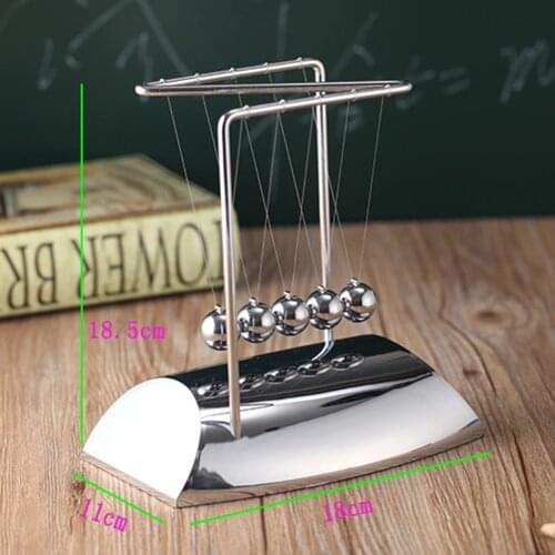 Newton Balance Ball Metal Pendulum Desk Bedroom Ornament Jewelry Physical Pendulum Creative Kids Early Educational Toys