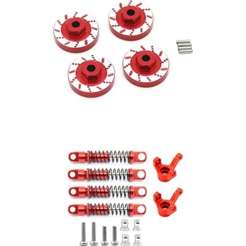 Wheel Counterweight Balance Wheel Hubs Combiner With Shock Absorber And Steering Cup,For XIAOMI Suzuki 1/16 RC Car