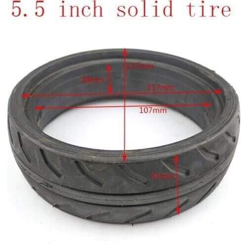 High quality5.5 inch solid Non-inflatable tire tubeless tyre fits Electric Balanced CarElectric Scooter Baby Carrier Wheelbarrow