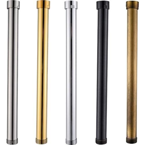 BrassExtend tube for shower faucet chrome/golden/brushed nickel /bronze black shower faucet Extension tube Shower Pipe
