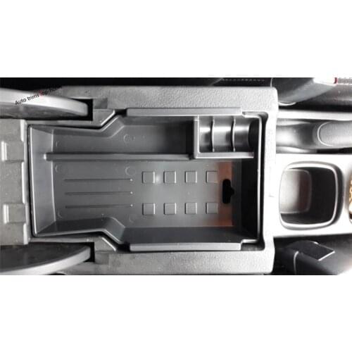 Yimaautotrims Central Multifunction Container Storage Box Phone Tray Accessory Cover Kit Fit For Suzuki SX4 S-cross 2014 - 2020
