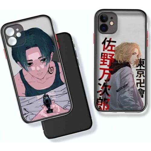 Anime Tokyo Revengers Manjiro Sano Phone Case Bumper Shockproof Trasparent For iPhone 12 11 Pro Max XR X XS 7 8 Plus Cover