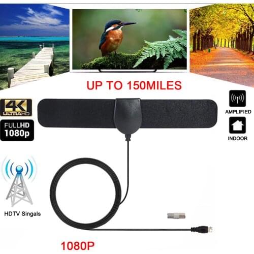 150 Mile Range Antenna Tv Digital Hd 4k Antena Digital Indoor Hdtv Support 1080p Indoor Tv Antenna Dja88