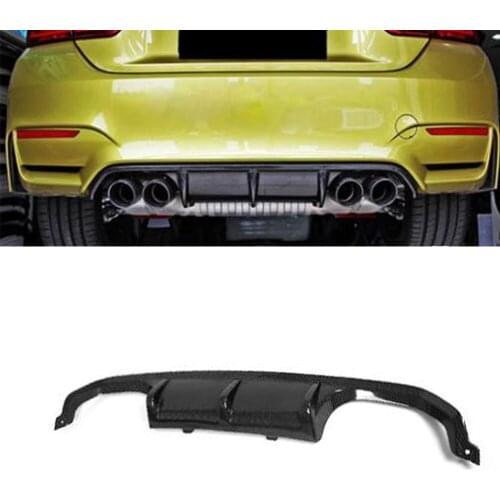 Carbon Fiber Car Rear Bumper Diffuser Lip Spoiler for BMW F80 M3 F82 F83 M4 Coupe Sedan Convertible 2014 - 2018 Car-Styling