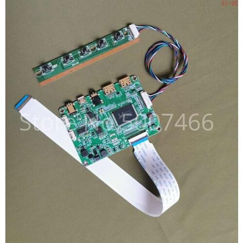 Fit NT156FHM-N31/N41/N51/N61/N62 1920*1080 eDP-30Pin 2mini micro USB 5V laptop panel WLED LCD display controller board kit
