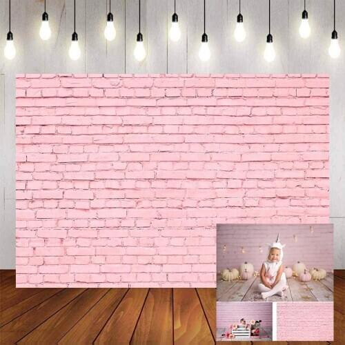 Mehofond Photography Background Pink Brick Wall Photo Backdrop Spray Paint Texture Newborn Baby Portrait Photophone Photo Studio