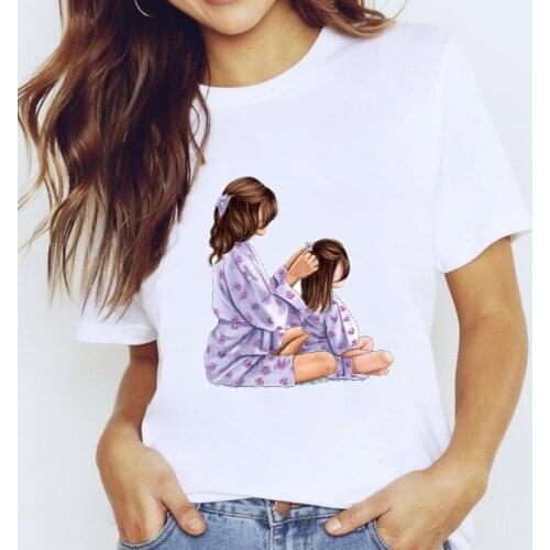 T-shirts Top for Women Kawaii Clothes Aesthetic 90s Mama Mom Love Clothing Print Lady Stylish T Shirt Ladies 2021 Tee T-Shirt