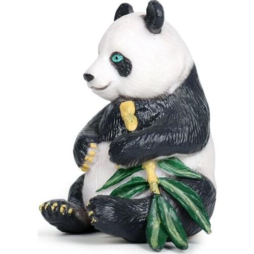 Simulation Panda Animal Figure Collectible Toys Wild Animal Cognition Action Figures Kids Plastic Model Toys