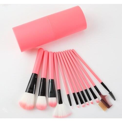 Makeup Brush 12Pcs Eyeshadow Brush Blend Eyebrow Makeup Brush Nylon Hair Synthetic Hair Brush Beauty Cosmetic Set dfdf