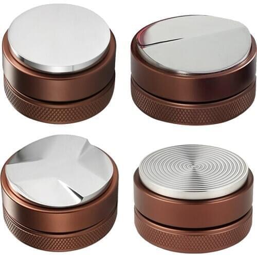 Coffee distributor Espresso coffee tamper Adjustable Tamper Brown