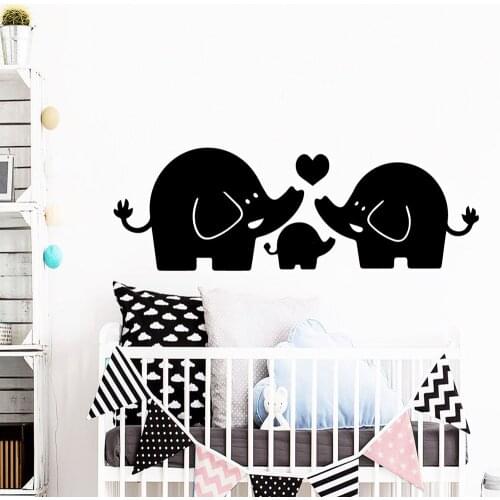 Pretty baby elephant Vinyl Decals Wall Stickers For Baby Kids Rooms Decor Art Decals