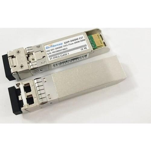 Free shipp SFP+10G-C27 Transceiver Module 10GBASE-DWDM-1555.75nm 40km LC For Cisco DWDM-SFP10G-55.75