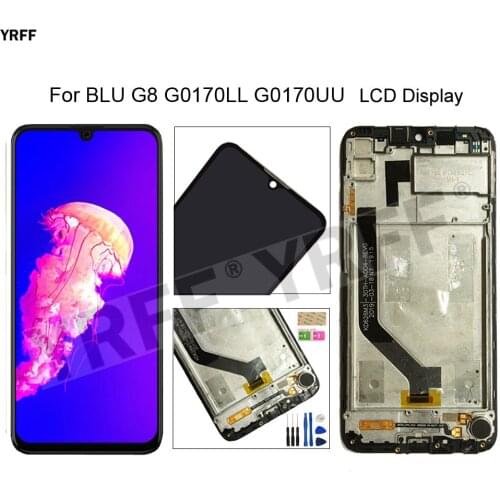 New With Frame LCD Screens For BLU G8 G0170LL G0170UU LCD Display Touch Screen Digitizer Assembly 6.3'' Panel Phone Repair Sets