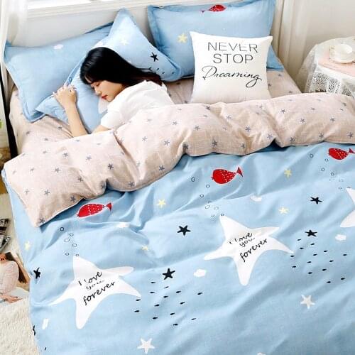 Duvet Cover 220x240 Bedspreads 140x190 Cover Sheet 90 Childrens Case Pink Bedding Set Four-piece Set on The Bed