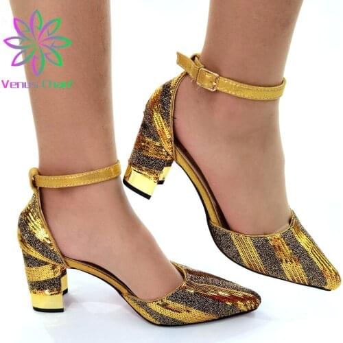 Lovely Women Sandals Pointed Toe Shoes African Design Wedding Shoes Not Match Bag Italian Party Shoes Without Matching Bags
