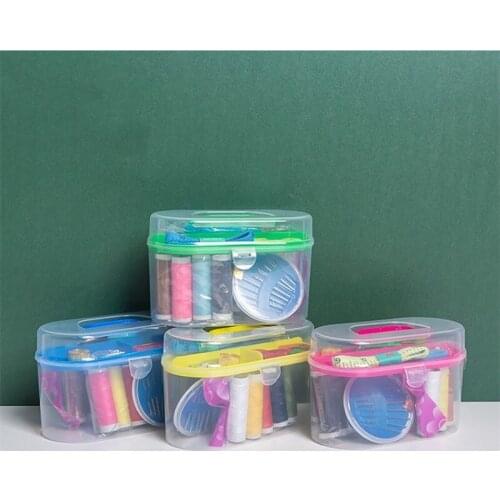 49pcs Sewing Accessories Portable Sewing Box Knitting Needle Quilting Thread Stitching Embroidery Craft Sewing Tools Supplies