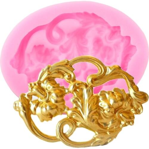 Retro Relief Silicone Mold DIY Party Cake Border Fondant Mould Cake Decorating Tools Candy Clay Molds Chocolate Gumpaste Mould