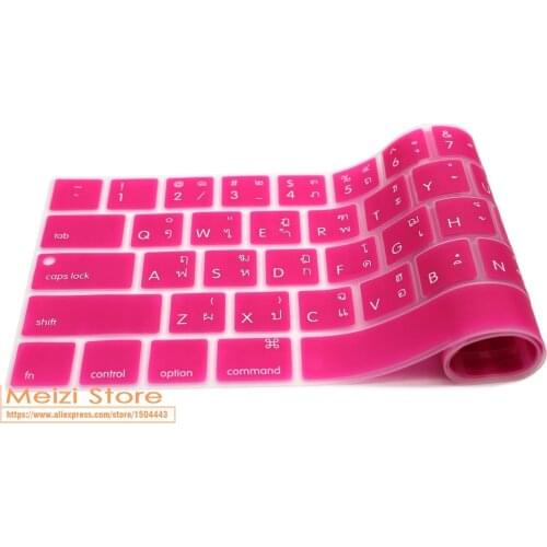 Silicone Cover Protector Keyboard Skin Thailand Thai Language For For Macbook Pro 13 15 With Touch Bar Model A1706 A1707