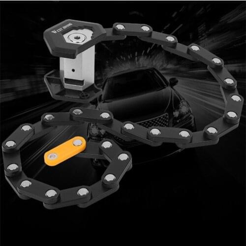 Foldable Bicycle Lock Anti-theft Bike Security Chain Locks with 3 Keys
