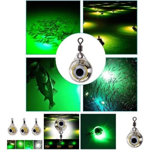 LED Fishing Lure Night Light Battery Powered Glow Underwater Attracting Fish Lamp Fishing Bait SUB Sale