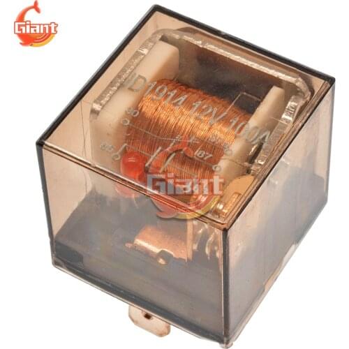 High Quality LED Light And Ceramic Socket Waterproof Car Relay 12V 100A 5PIN SPDT Car Control Device Car Relay