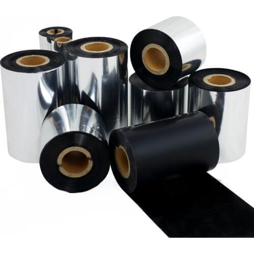 Resin Wax Thermal Transfer Ribbon, 1 inch core, 50 ~ 110MM (Width) x 300Meters Barcode Ribbon ink Film, 1 Roll