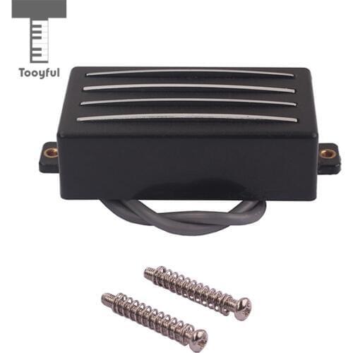 Tooyful Black Quad Hot Rails Humbucker Pickup 4 Blades for Cigar Box/Electric Guitar Parts