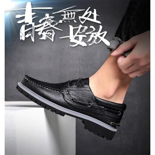 2021 Luxury Lace-Up Casual Men Oxfords British Black Blue Shoes Men Moccasins Breathable Male Comfortable Formal Dress Footwear