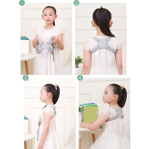 Smart Posture Corrector Intelligent Vibration Back Brace Corrector Belt Electric Slouch Detector Back Support Correction