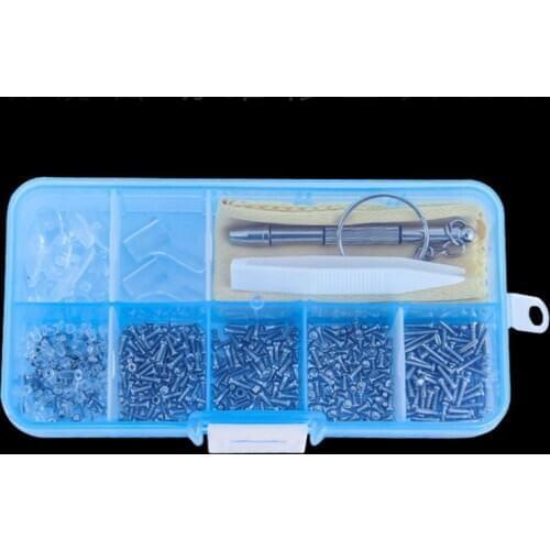 100Pcs Repair Tool Tiny Screws Spectacles Sunglass With Tweezer Set Tiny Nut Kit Tiny Screws Eyeglasses